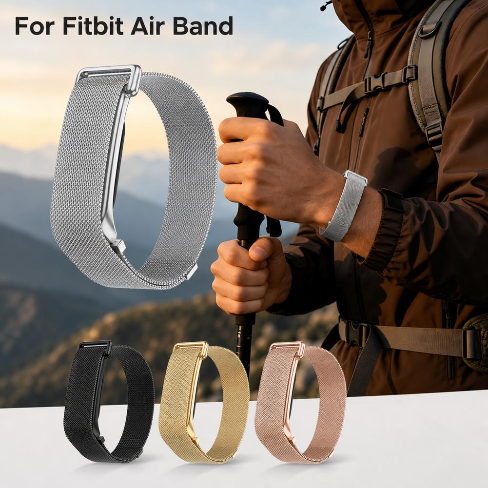 Milanese Loop Magnetic - Google Fitbit Air için Manyetik Milanese