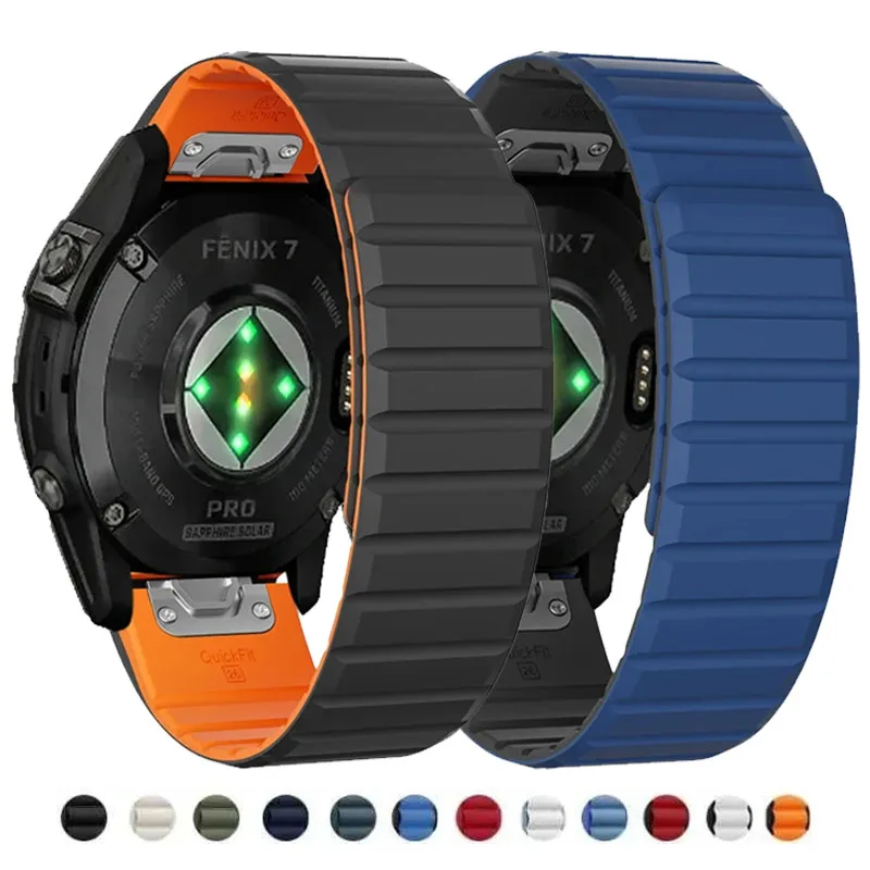Silicone Watch Band 22Mm - 26/22mm silikon saat kayışı için Garmin