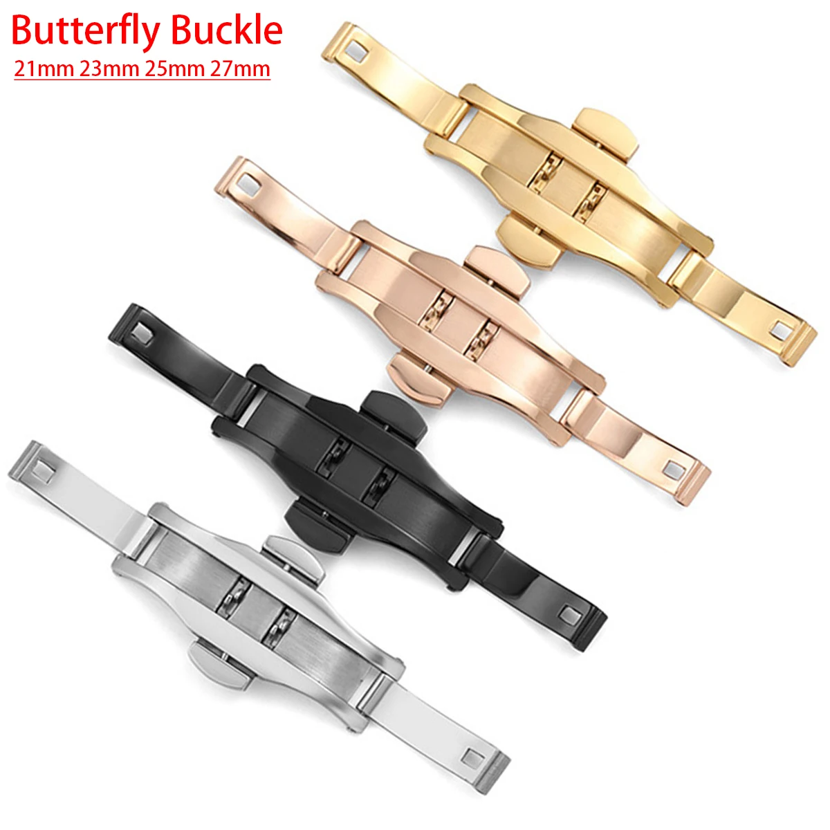 Butterfly Clasp Deployant - Paslanmaz çelik kelebek dağıtım toka otomatik