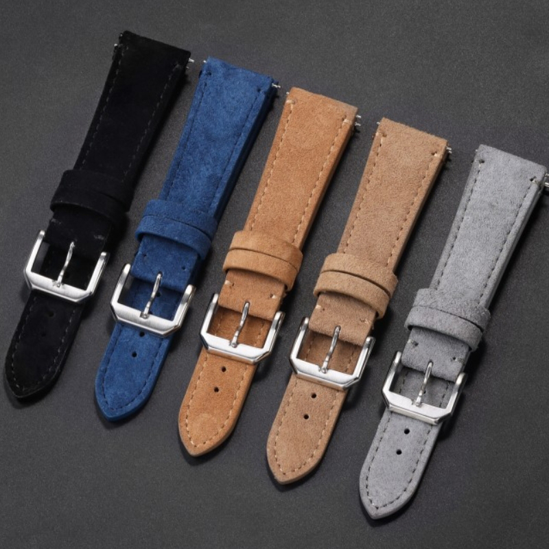Suede Strap Watch - Vintage Süet 18mm Deri saat kayışı