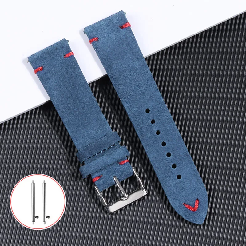 Suede Strap Watch - 18mm 20mm 22mm Yüksek Kaliteli Süet