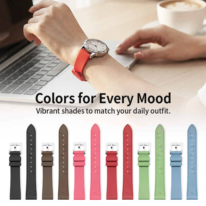 Desenli Tasarım Flororubber Ka - Suede Strap Watch incelemesi ve fiyatı
