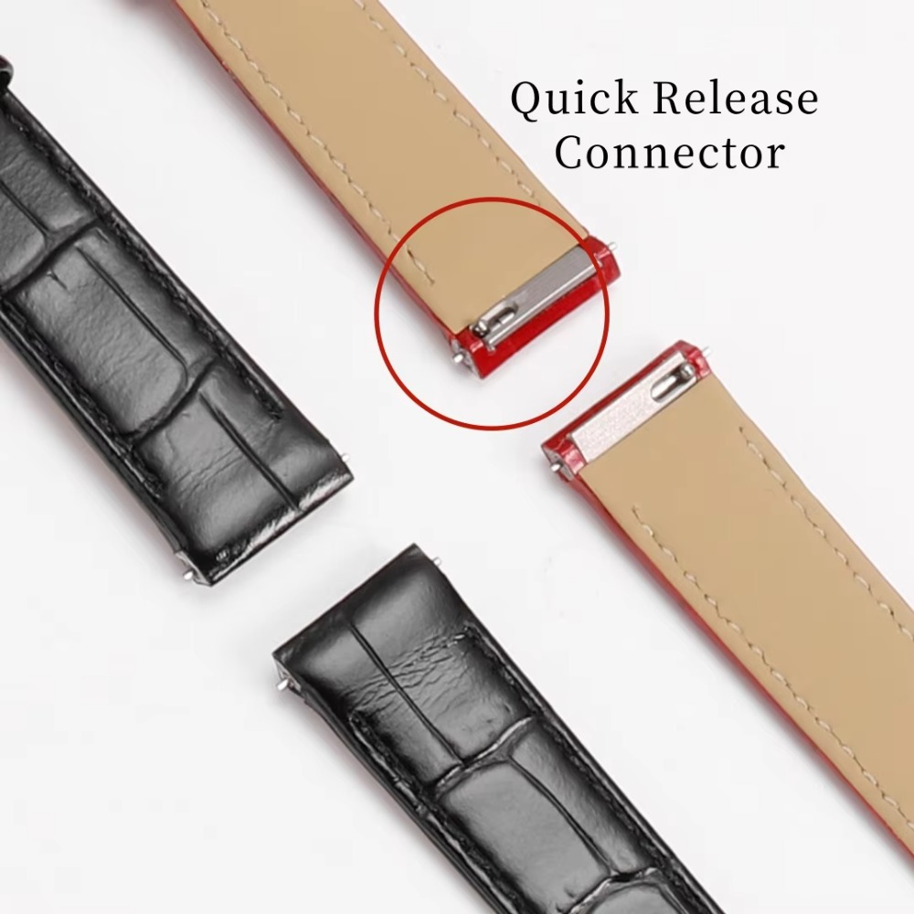 15,5 mm, 17,5 mm, 19 mm Timsah - Leather Strap Quick Release incelemesi ve fiyatı