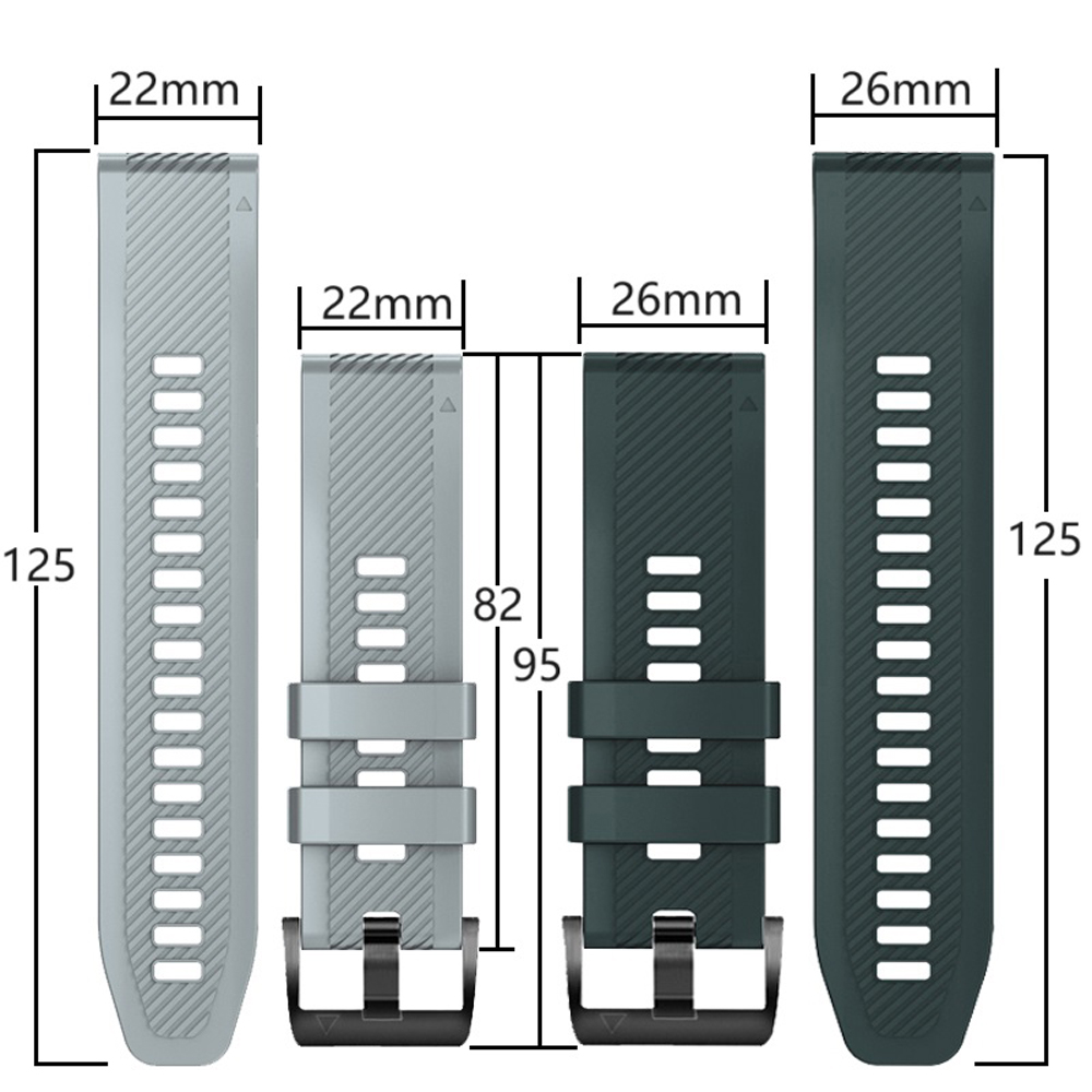 26/22mm saat kayışı Garmin Qui - Silicone Watch Band 22Mm incelemesi ve fiyatı